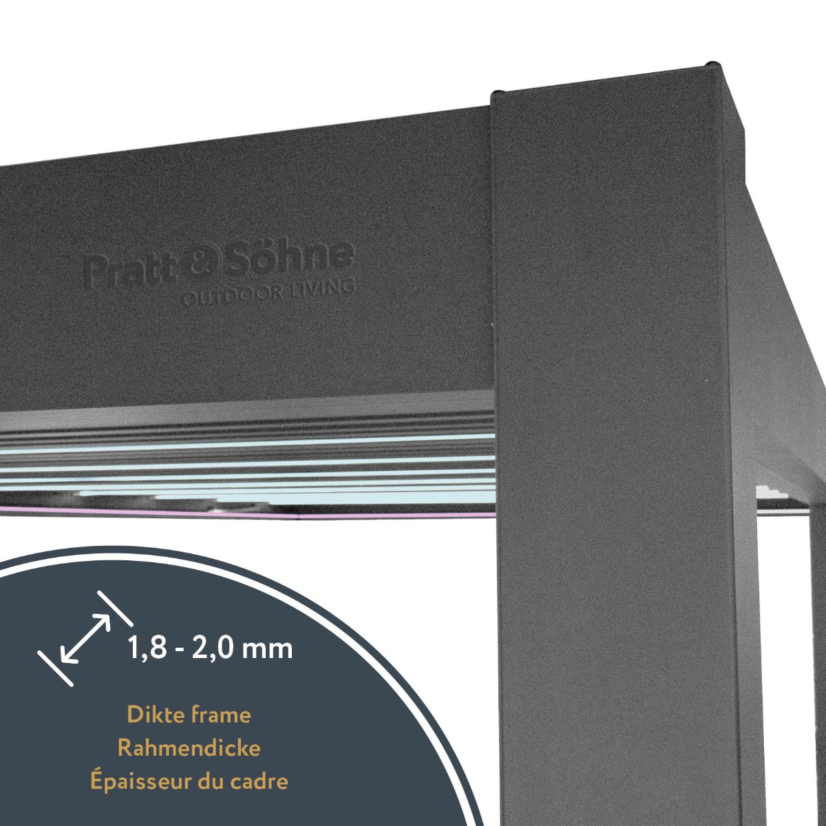 Dikte frame 1,8 - 2,0 mm
